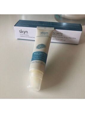NIB Skyn Iceland Minty Lip Fix w/ Glacial Water Full Size 12 mL 💋